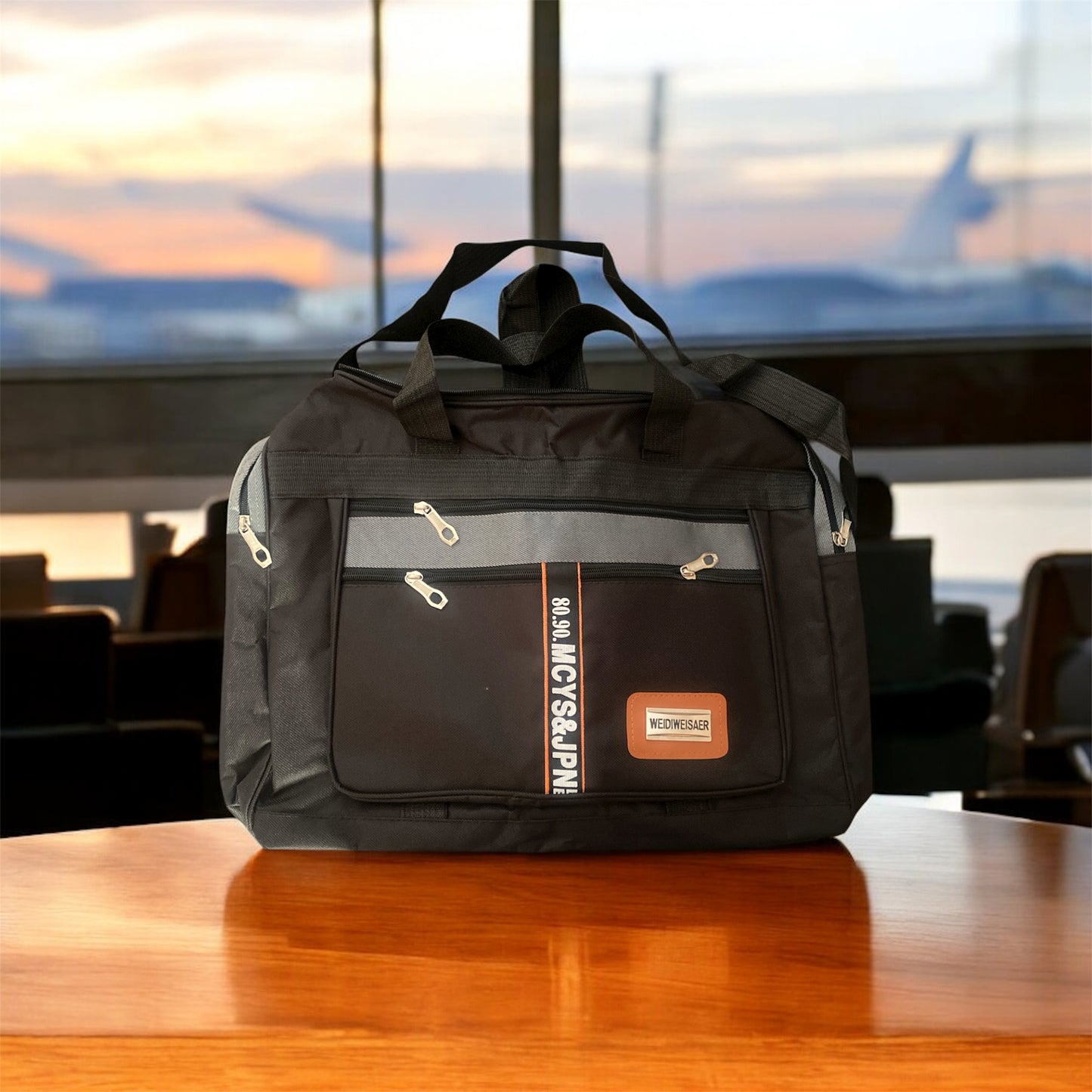 Large Capacity Portable Travel Bag For Men - Anti splash Carry On - Luggage Black