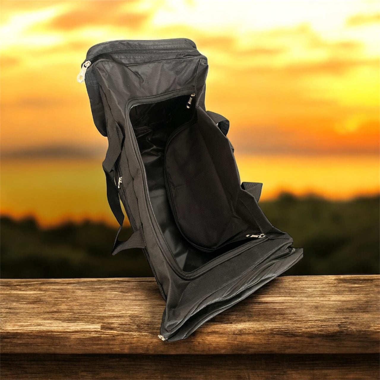 Large Capacity Portable Travel Bag For Men - Anti splash Carry On - Luggage Pure Black