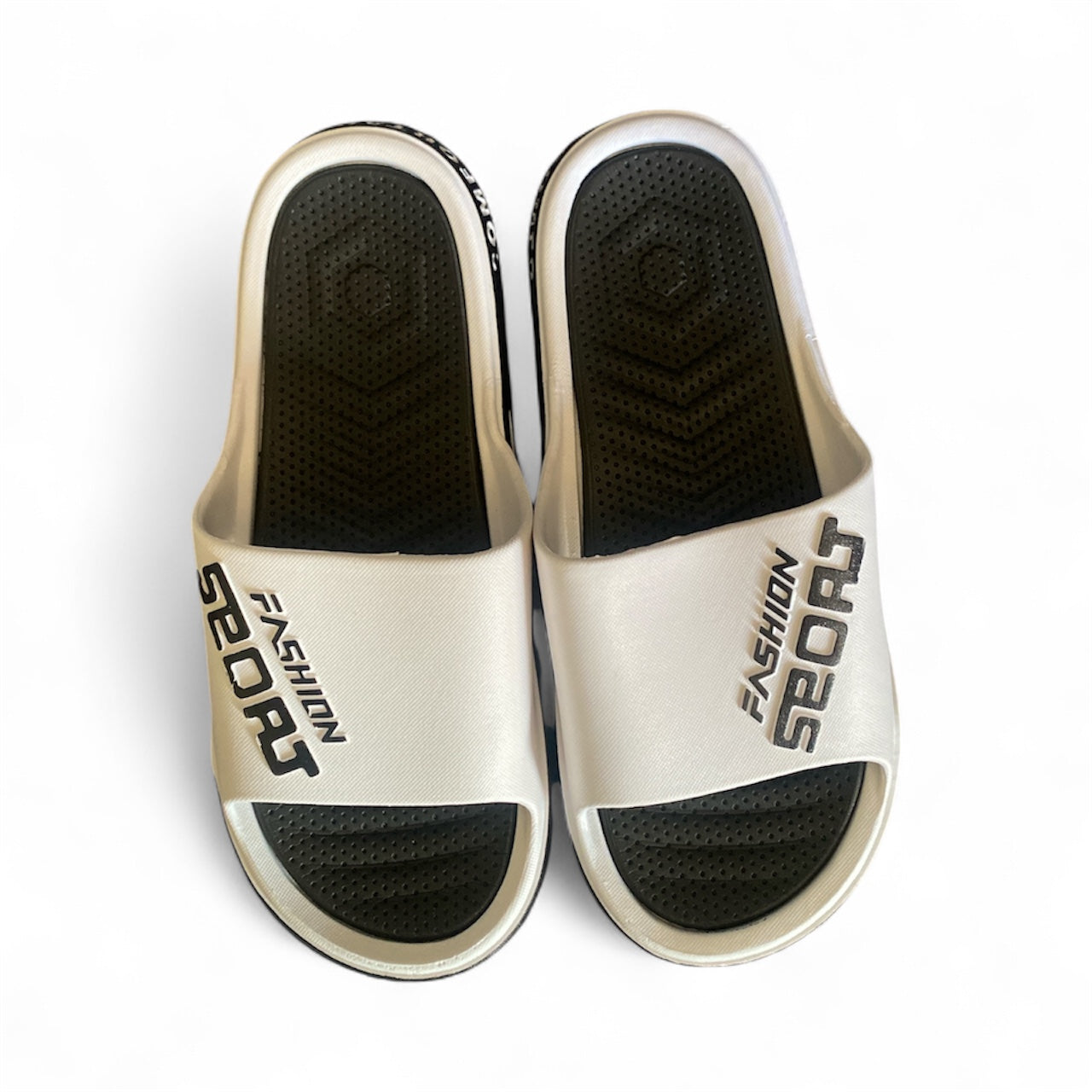 White Fashion Sport Sandals | Lightweight Unisex Slides – Beauty Fresh Care