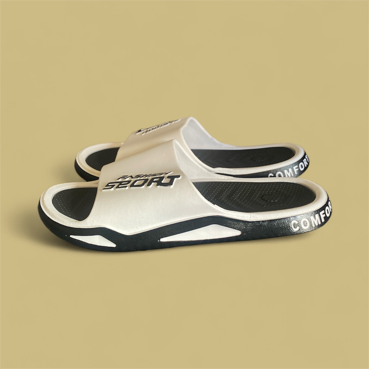 White Fashion Sport Sandals | Lightweight Unisex Slides – Beauty Fresh Care